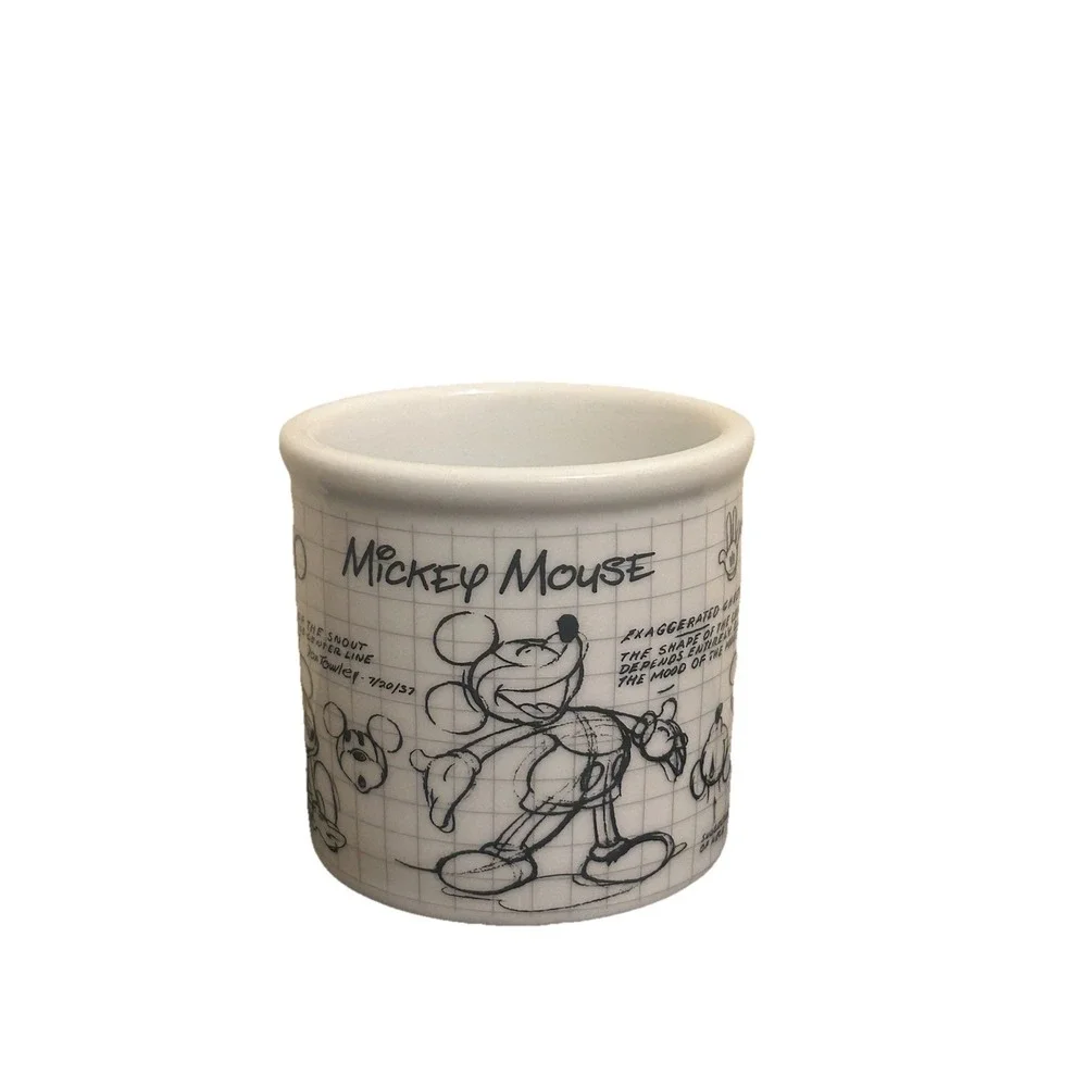 Disney Sketchbook Mickey Mouse Covered Sugar Bowl and Creamer Set‎